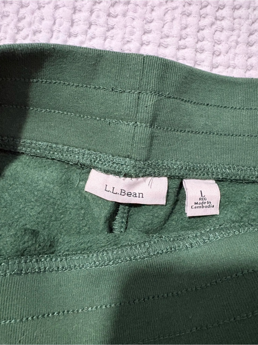 L.L. Bean Women's Ultrasoft Sweats, Straight-Leg in green - Picture 3 of 6
